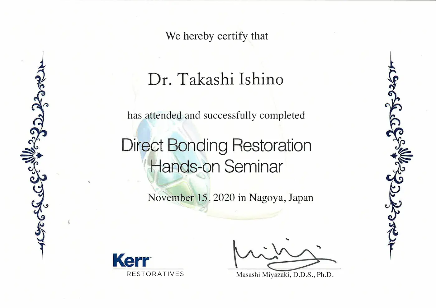 Bonding Certificate
